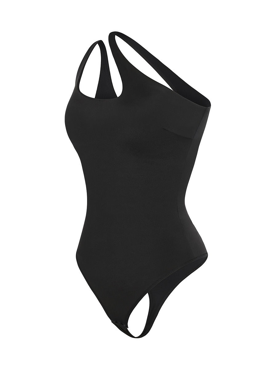 Power Curve One-Shoulder Bodysuit